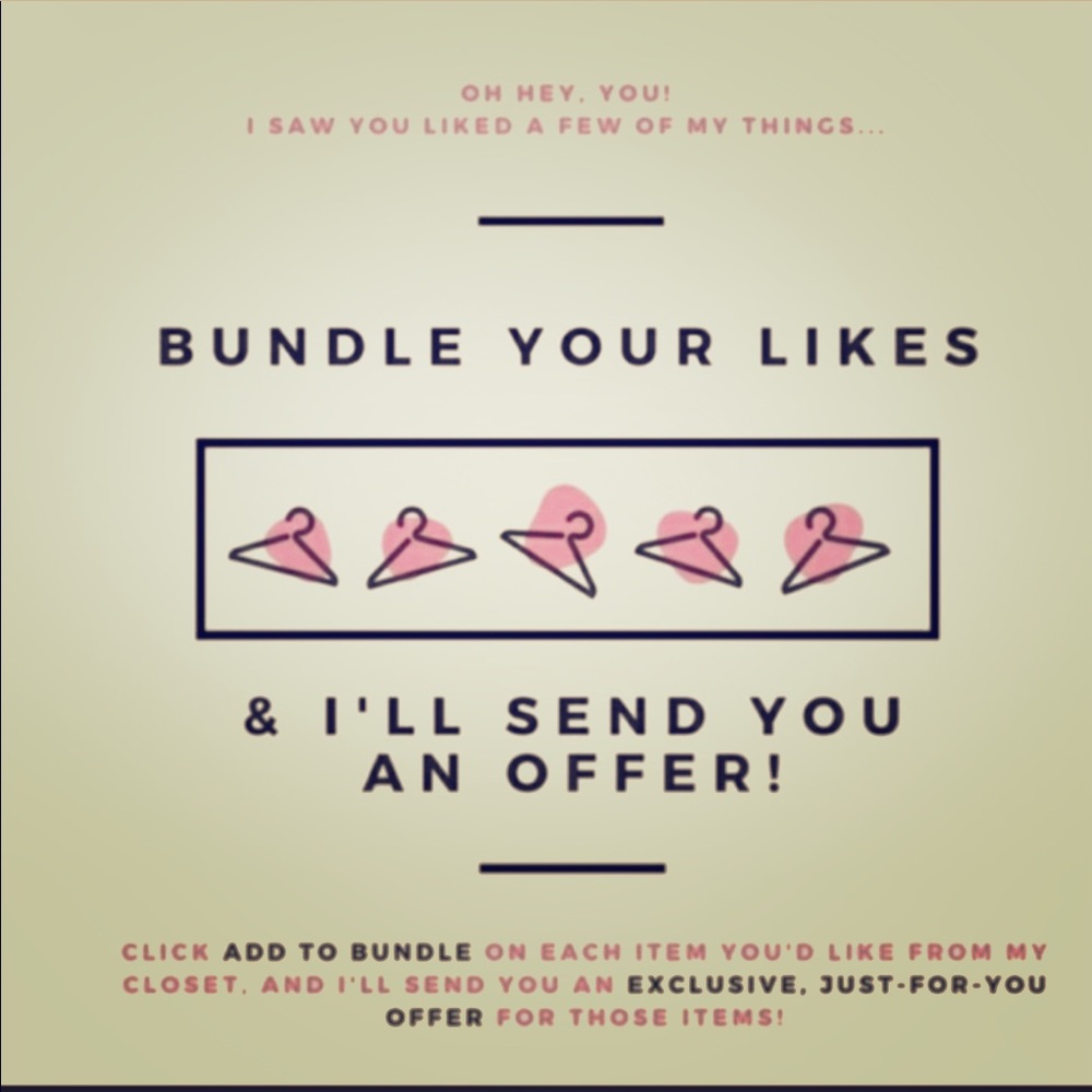Bundle it up! I’ll send you an offer! ✌🏻